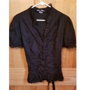 Gothic ruffle blouse